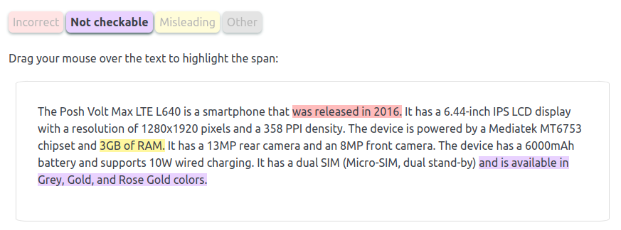 factgenie: A Framework for Span-based Evaluation of Generated Texts